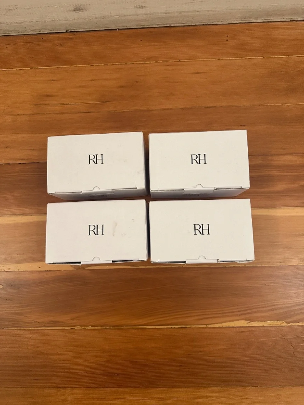 (4) boxes of RH Restoration Hardware medium loop rings in black. 7 loops/ box.
